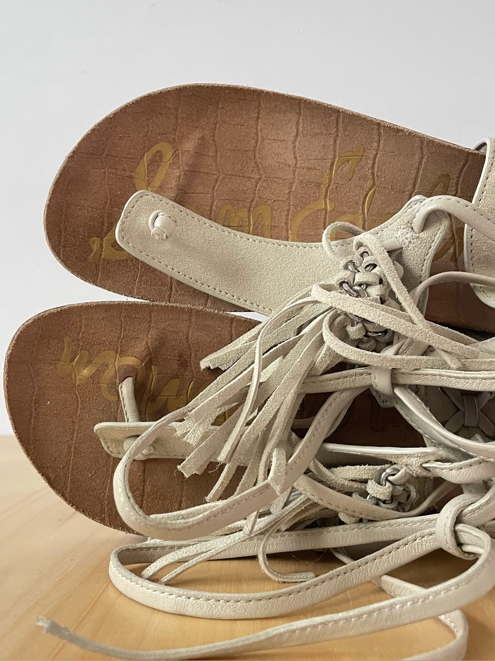 Sam Edelman Kyra fringe lace-up sandals | US 6M - Picture 5 of 9